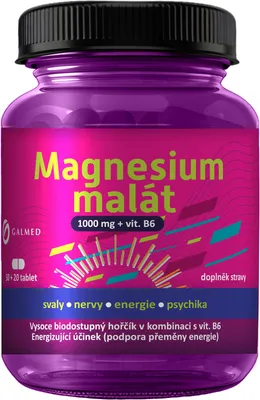 Productafbeelding van Galmed Magnesiummalaat 50, 20 tabletten