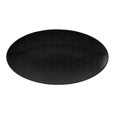 Immagine prodotto di Seltmann Weiden Life Servierplatte Oval, Platte, Servierteller, Porzellan, Fashion Glamorous Black, 32.9 x 17.9 cm, 001.745798