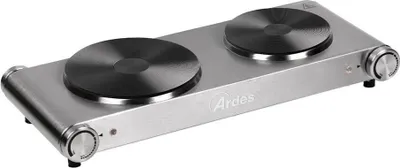 Zdjęcie produktu dla Ardes ARFOEL02, Stal nierdzewna, Blat, 53 cm, Płyta uszczelniona, Żeliwo, 2 stref(y)