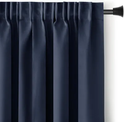 Zdjęcie produktu dla Zasłona zaciemniająca, 140x270 cm, kolor indygo, 1 sztuka. Taśma mocująca, zasłona zaciemniająca, nieprzezroczysta, dekoracja okienna, dekoracyjna zasłona, zasłona zaciemniająca