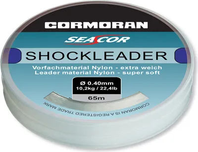Produktbild von CORMORAN SEACOR SHOCKLEADER, 65m, 0,7mm, 25kg / 55,12lbs, transparent, Salzwasser-Vorfachschnur, 34-29170
