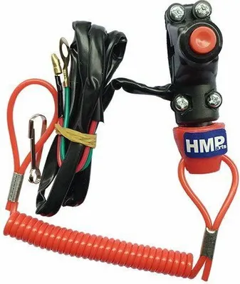 Produktbild von Notschalter mit Reißleine 2-Takt Pocketbike Minimoto Minicross Miniquad HMParts