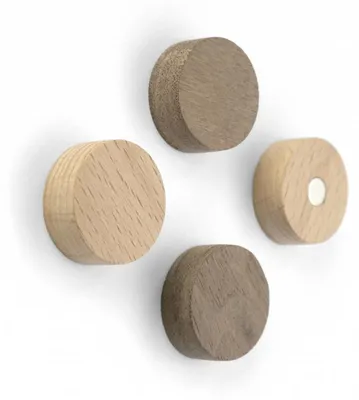 Productafbeelding van Trendform Magnetisch Houten Rond - set van 4 verschillende