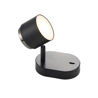 Produktbild von Lindby Marrie LED-Spot mit Schalter, schwarz