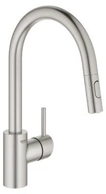 Produktbild von GROHE Concetto, Ziehen, Edelstahl, Hebelgriffe, Einzelbild, Type U, Keramik