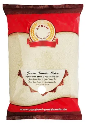 Zdjęcie produktu dla Ryż Annam Jeera Samba Rice 5 kg – drobnoziarnisty aromatyczny do biryani