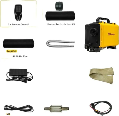 Obrázok produktu pre Prenosný naftový ohrievač vzduchu, ovládanie Bluetooth, účinné vykurovanie, 8KW 12V 220V, 8KW 12V 220V