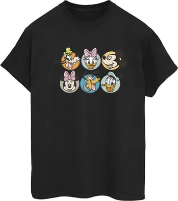 Zdjęcie produktu dla Disney – koszulka damska „Mickey Mouse and Friends” BI38929 (S) (czarna)