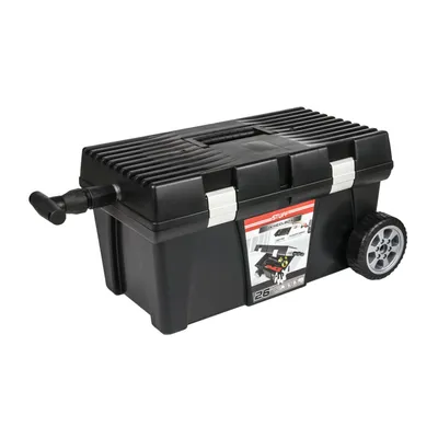 Produktbild von Werkzeugkoffer Werkzeugtasche leer Trolley Rollen Teleskop 62x38x32 Kunststoff