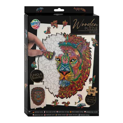 Obrázok produktu pre Kreatívna remeselná skupina drevené puzzle lev, 140.