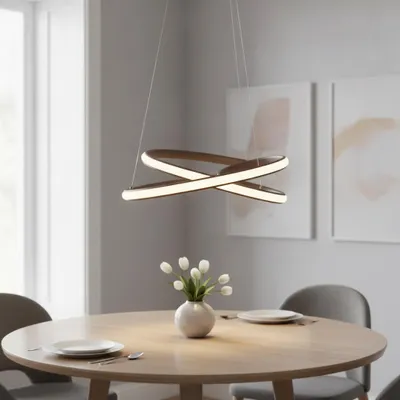 Productafbeelding van Design hanglamp Menton koffie bruin, AI-gegenereerde afbeelding