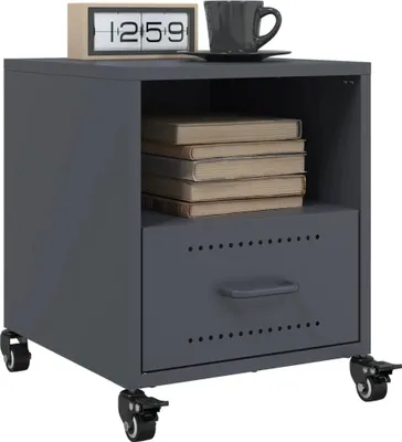 Zdjęcie produktu dla VidaXL 846709, Antracyt, Stal, 360 mm, 390 mm, 435 mm, 2 szt.