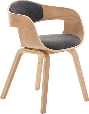 Produktbild von Besucherstuhl HLO-CP16 Stoff natura/hellgrau