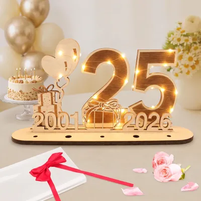 Produktbild von Jubiläums-Dekoration, 25. Geburtstag und silberne Hochzeit 2001 bis 2026, für die Feier