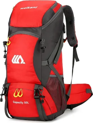 Produktbild von Wanderrucksack 50L Trekkingrucksack Regenhülle Campingrucksack Herren Damen