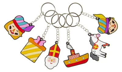 Productafbeelding van Duckiez Sleutelhanger Sinterklaas - 48 stuks