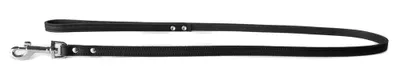 Produktbild von Das Lederband Hundeleine Weinheim schwarz, Länge: 100 cm / Breite: 18 mm