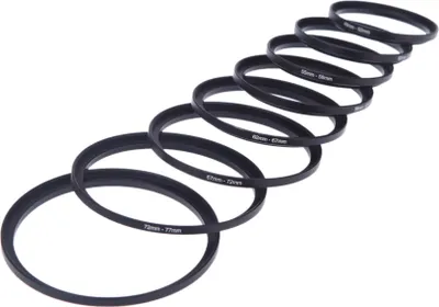 Produktbild von 8St Filter Step Up Ring-Adapter 49-52-55-58-62-67-72-77-82mm 49mm-82mm