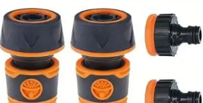 Produktbild von Schlauchverbinder-Set, 3/4 Zoll, bestehend aus 16 Teilen, für die Gartenbewässerung