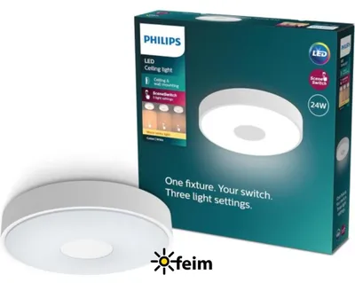 Image de Philips Plafonnier, 24 W, LED, IP20, blanc