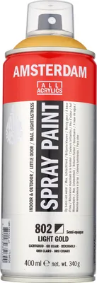 Produktbild von Amsterdam Sprühfarbe Spraydose hochpigmentiert 400 ml Reichgold 802