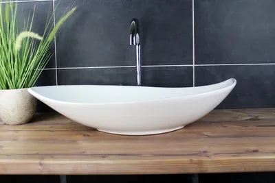 Produktbild von Design Aufsatzwaschbecken Waschschale Waschbecken Waschtisch Schale 66,5 x 40 cm