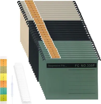 Produktbild von Archivierungs-Hängeordner - 30 Stück - gemischte Farben - Polypropylen