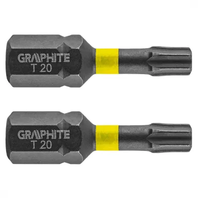 Obrázek produktu pro GRAPHITE Rázové bity TX20 x 25 mm, 2 ks.