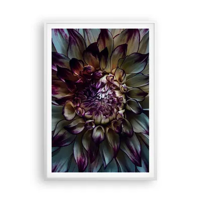 Produktbild von Gerahmtes Poster - Weißer Rahmen - Blätter Agave Blume - 70x100 cm - Wand Bild - Wanddeko - Wandbilder - Kunstposter - Wandposter - Bilderrahmen - Bilder - Kunstdruck - P2WPA70x100-5122