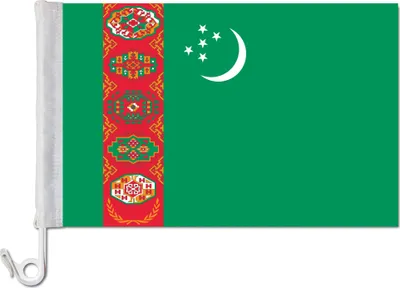 Produktbild von Auto-Fahne: Turkmenistan -