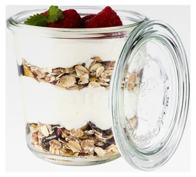 Produktbild von 6er-Set WECK Gläser 290 ml mit Deckel - Ø 9 cm/Höhe 9 cm/Sturzform