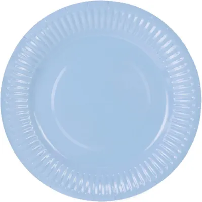 Produktbild von 6 Pappteller, pastellblau