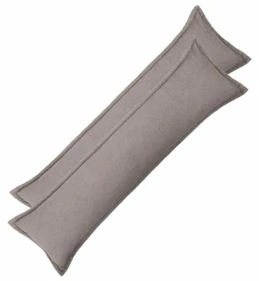 Produktbild von vidaXL Kissenbezug 2 pcs HOUTEN Hellgrau 40 x 145 cm Bouclé