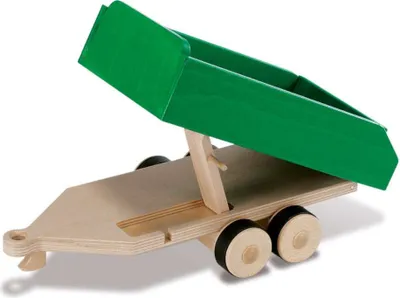 Produktbild von Happy Kidz Tandem Anhänger aus Holz 21403215019