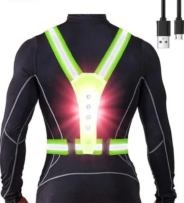 Productafbeelding van Hardloopvest met verlichting - Hardloop verlichting - Hardloopvestje