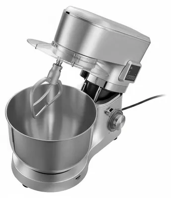 Image de Robot culinaire, bols en acier inoxydable, plusieurs vitesses, couleur argent