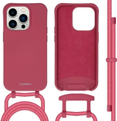 Image de imoshion Color Backcover avec cordon détachable pour l'Apple iPhone 14 Pro - Red Raspberry