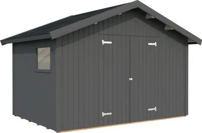Produktbild von Palmako Gerätehaus Nils 8,2 m² - 16 mm dunkelgrau lackiert