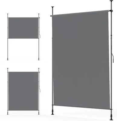Zdjęcie produktu dla Zewnętrzna markiza pionowa HLS023-3, 150 x 270 cm, szara