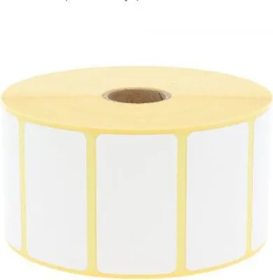 Produktbild von Thermo Etiketten Rolle - 57 x 32 mm - 2.100 Stück Kern25mm Zebra GK420 GC LP TLP