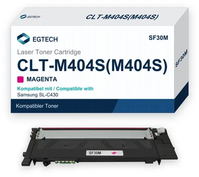 Produktbild von Toner kompatibel mit Samsung CLT-M404S Magenta SL-C430 SL-C430W SL-C480 SL-C480W