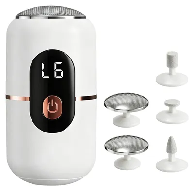 Produktbild von Elektrischer Hornhautentferner mit 5 Schleifaufsätzen und LCD-Display