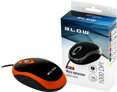Produktbild von Myš optická drôtová BLOW MP-20 orange