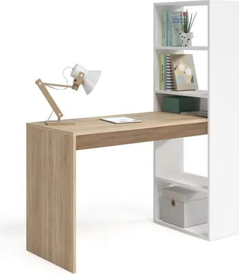 Produktbild von CALICOSY - Umkehrbarer Schreibtisch mit Regal - L120 cm