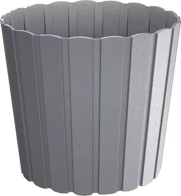 Produktbild von Prosperplast Pflanztopf - Holzoptik - Outdoor - grau - 16,5x15 cm