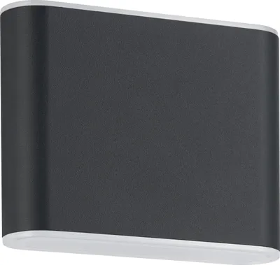 Produktbild von GRUTTI Wand-/Deckenleuchte Lampe Beleuchtung - L11,5 x H9 x AL5 cm - anthrazit - 2X2,9W inkl. - IP65