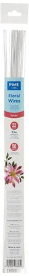Blumendraht Weiß 22 Gauge, 36 cm, 50 Stück