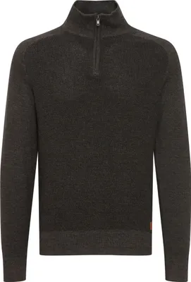 Produktbild von BLEND BHGanbolf Herren Strickpullover Troyer Grobstrick Pullover mit Reißverschluss 100% Baumwolle Regular fit
