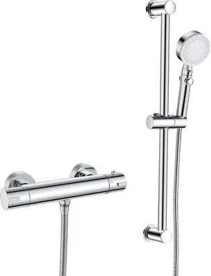Immagine prodotto di Miscelatore termostatico per doccia con set doccia - cromo - set completo