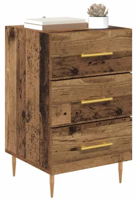 Obrázok produktu pre vidaXL Nočný stolík so zásuvkami z regenerovaného dreva 40 x 40 x 66 cm materiál na báze dreva
